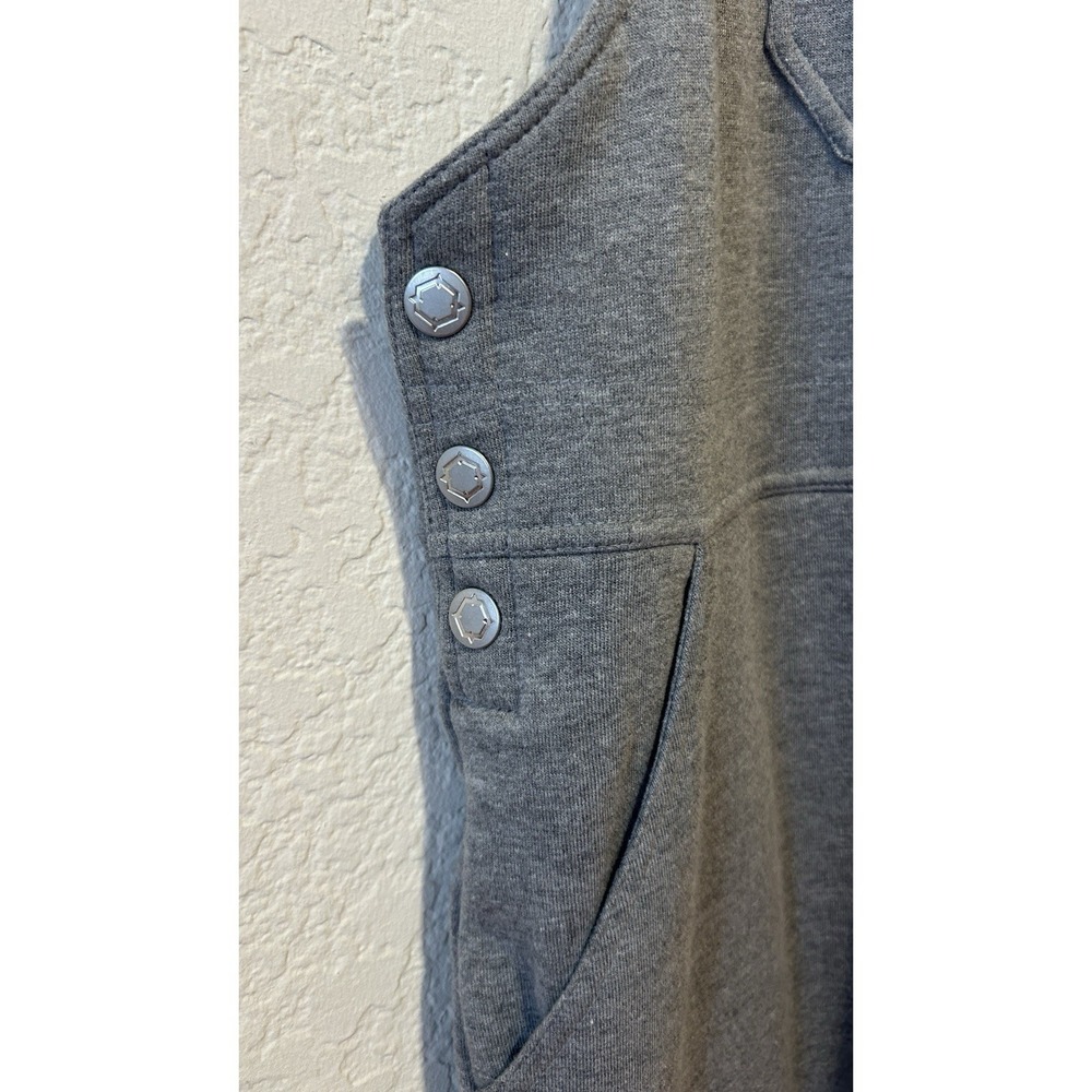 Empyre Men's Bib Overalls Gray Fleece Size M Loungewear Comfy Warm Outdoor - Picture 2 of 12